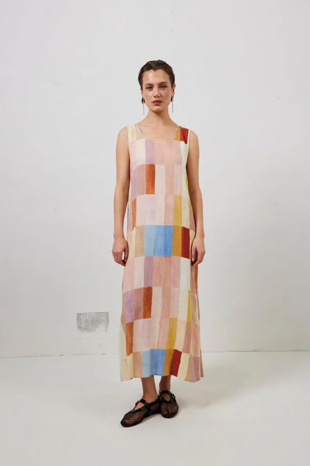 Women VRG GRL MidiMaxi Dresses Cate Smock Maxi Dress Patchwork