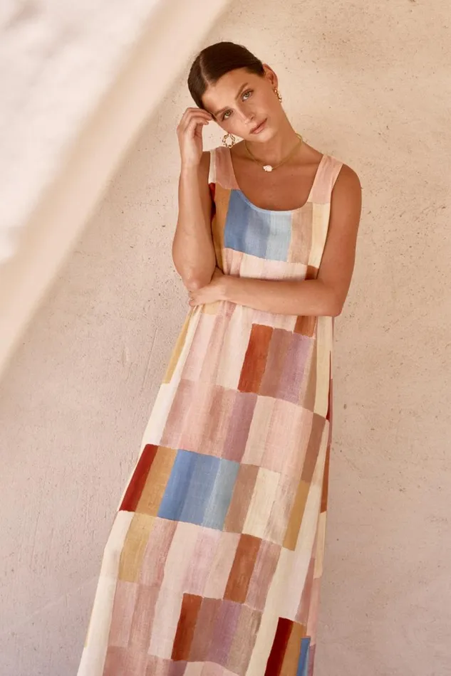 Women VRG GRL MidiMaxi Dresses Cate Smock Maxi Dress Patchwork Women VRG GRL MidiMaxi Dresses Cate Smock Maxi Dress Patchwork