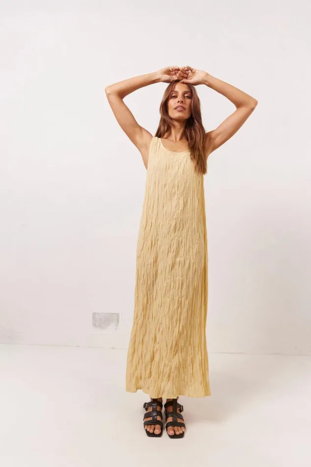 Women VRG GRL MidiMaxi Dresses Cate Smock Midi Dress Butter