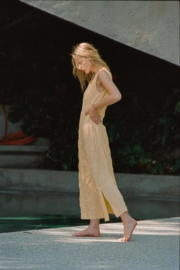 Women VRG GRL MidiMaxi Dresses Cate Smock Midi Dress Butter Women VRG GRL MidiMaxi Dresses Cate Smock Midi Dress Butter