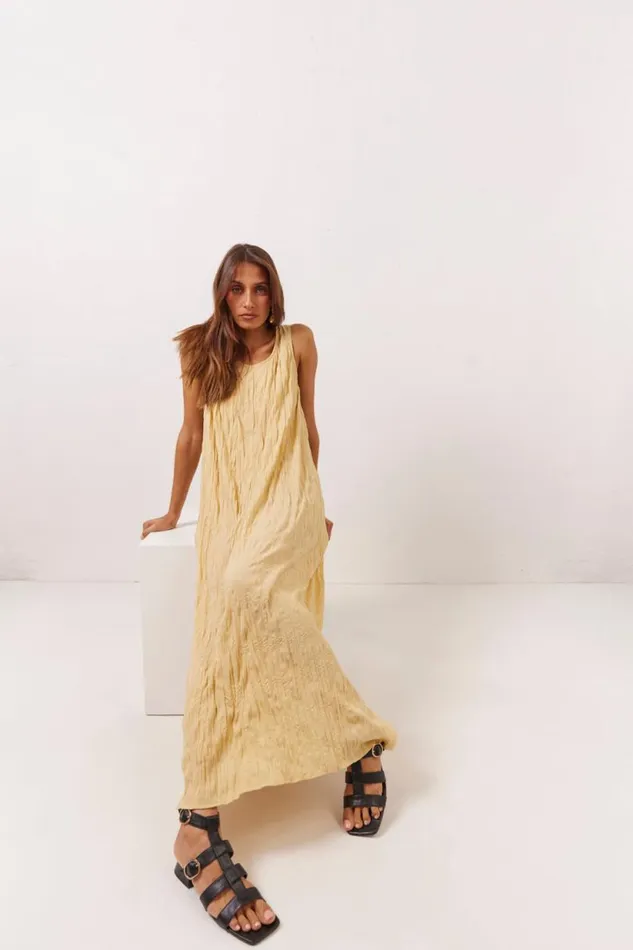 Women VRG GRL MidiMaxi Dresses Cate Smock Midi Dress Butter Women VRG GRL MidiMaxi Dresses Cate Smock Midi Dress Butter