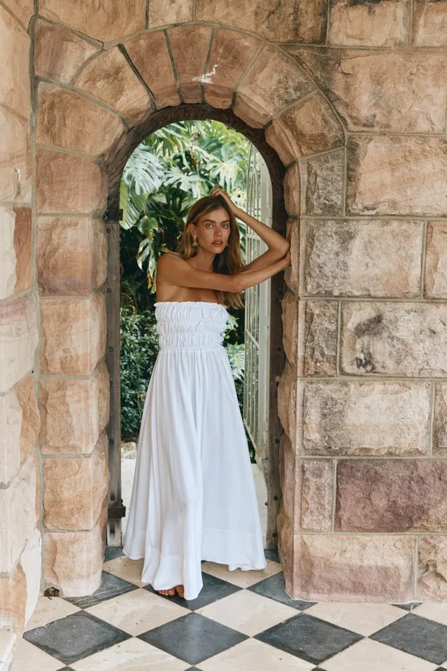 Women VRG GRL MidiMaxi Dresses Eliana Maxi Dress White