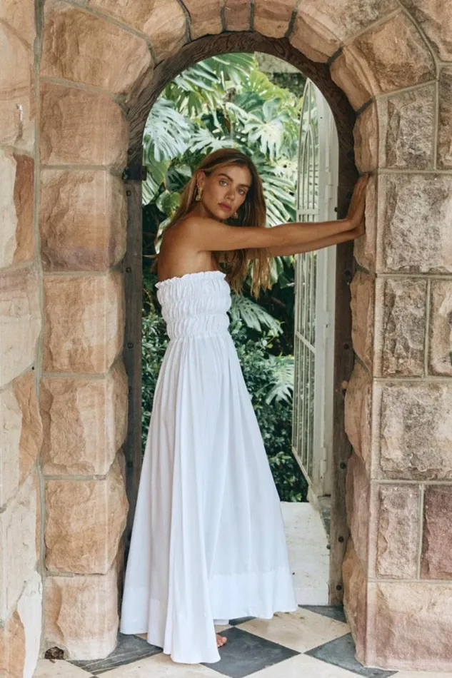 Women VRG GRL MidiMaxi Dresses Eliana Maxi Dress White Women VRG GRL MidiMaxi Dresses Eliana Maxi Dress White