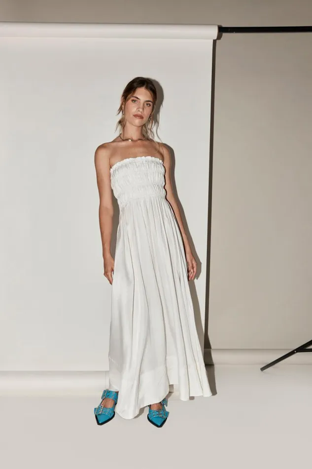 Women VRG GRL MidiMaxi Dresses Eliana Maxi Dress White Women VRG GRL MidiMaxi Dresses Eliana Maxi Dress White