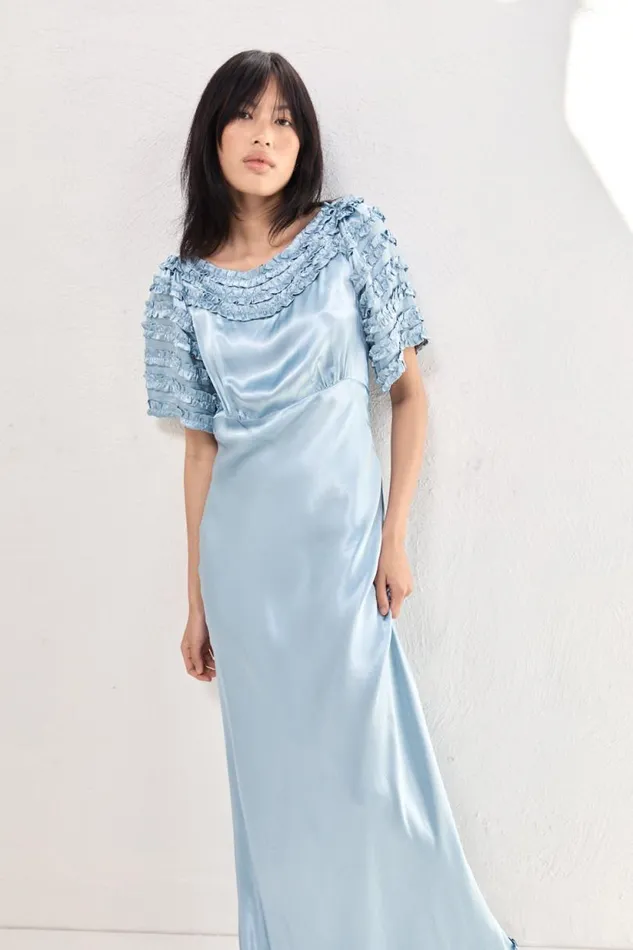Women VRG GRL MidiMaxi Dresses Freja Satin Maxi Dress Sky Women VRG GRL MidiMaxi Dresses Freja Satin Maxi Dress Sky