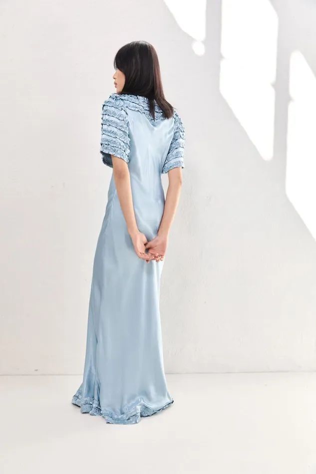 Women VRG GRL MidiMaxi Dresses Freja Satin Maxi Dress Sky Women VRG GRL MidiMaxi Dresses Freja Satin Maxi Dress Sky
