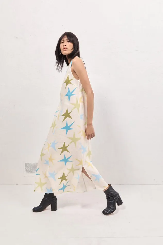 Women VRG GRL MidiMaxi Dresses Ines Linen Maxi Dress Star Women VRG GRL MidiMaxi Dresses Ines Linen Maxi Dress Star