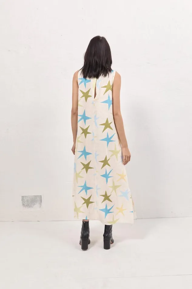 Women VRG GRL MidiMaxi Dresses Ines Linen Maxi Dress Star Women VRG GRL MidiMaxi Dresses Ines Linen Maxi Dress Star