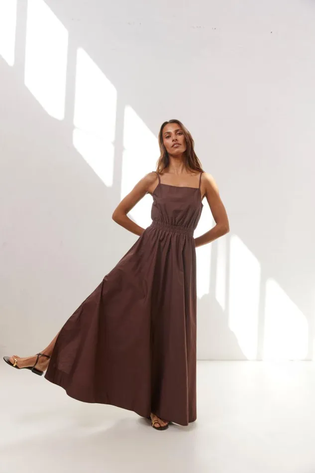 Women VRG GRL MidiMaxi Dresses Lou Maxi Dress Chocolate