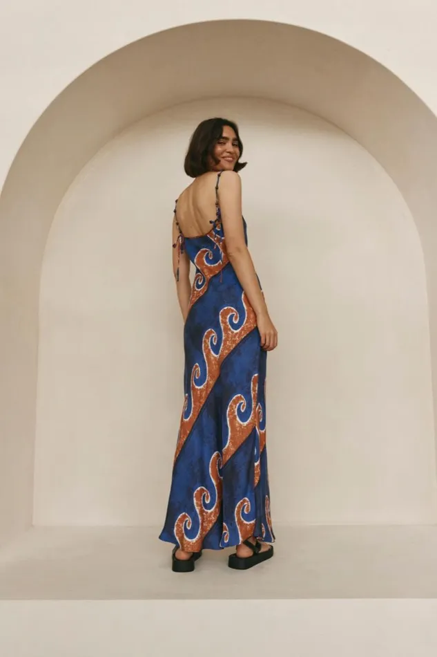 Women VRG GRL MidiMaxi Dresses Night Veils Bias Cut Maxi Dress Neptune