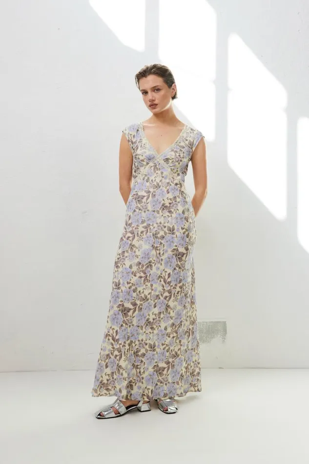 Women VRG GRL MidiMaxi Dresses Paris In The 90039s Bias Cut Maxi Dress Floral