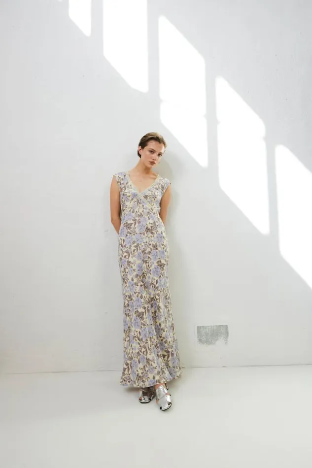 Women VRG GRL MidiMaxi Dresses Paris In The 90039s Bias Cut Maxi Dress Floral Women VRG GRL MidiMaxi Dresses Paris In The 90039s Bias Cut Maxi Dress Floral
