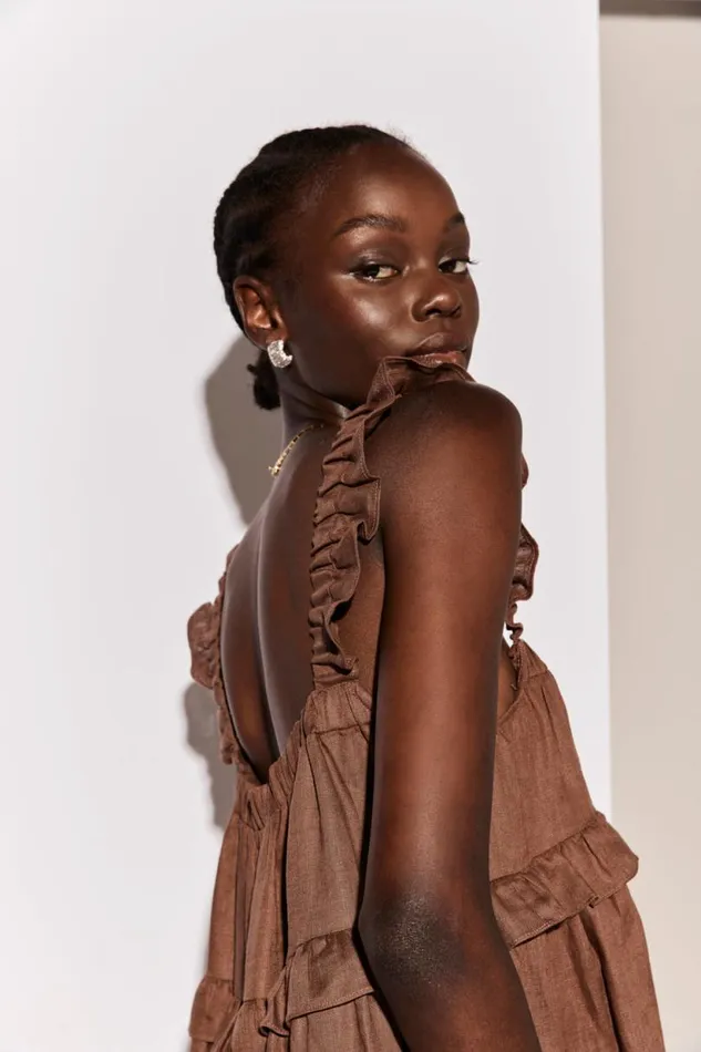 Women VRG GRL MidiMaxi Dresses Rossana Linen Maxi Dress Chocolate Women VRG GRL MidiMaxi Dresses Rossana Linen Maxi Dress Chocolate