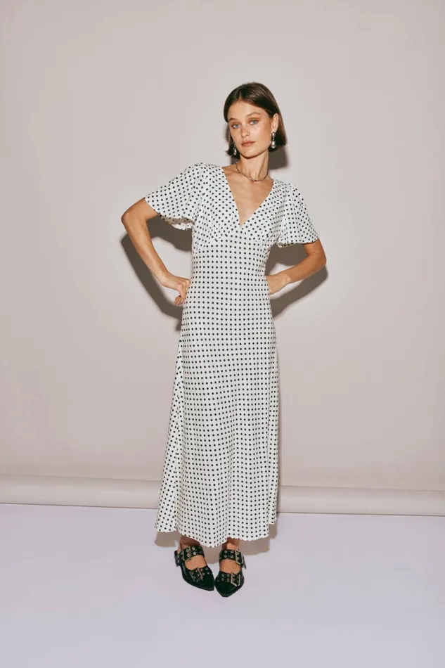 Women VRG GRL MidiMaxi Dresses Summer Nostalgia Bias Cut Midi Dress White Women VRG GRL MidiMaxi Dresses Summer Nostalgia Bias Cut Midi Dress White