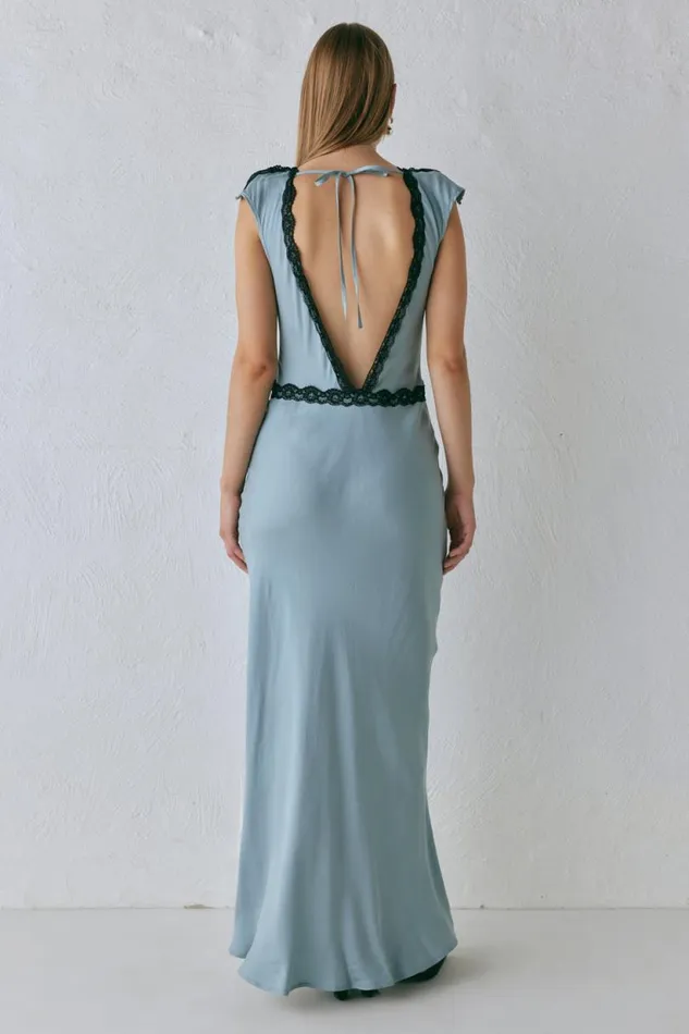 Women VRG GRL MidiMaxi Dresses The Ivy Bias Cut Maxi Dress Steel Women VRG GRL MidiMaxi Dresses The Ivy Bias Cut Maxi Dress Steel