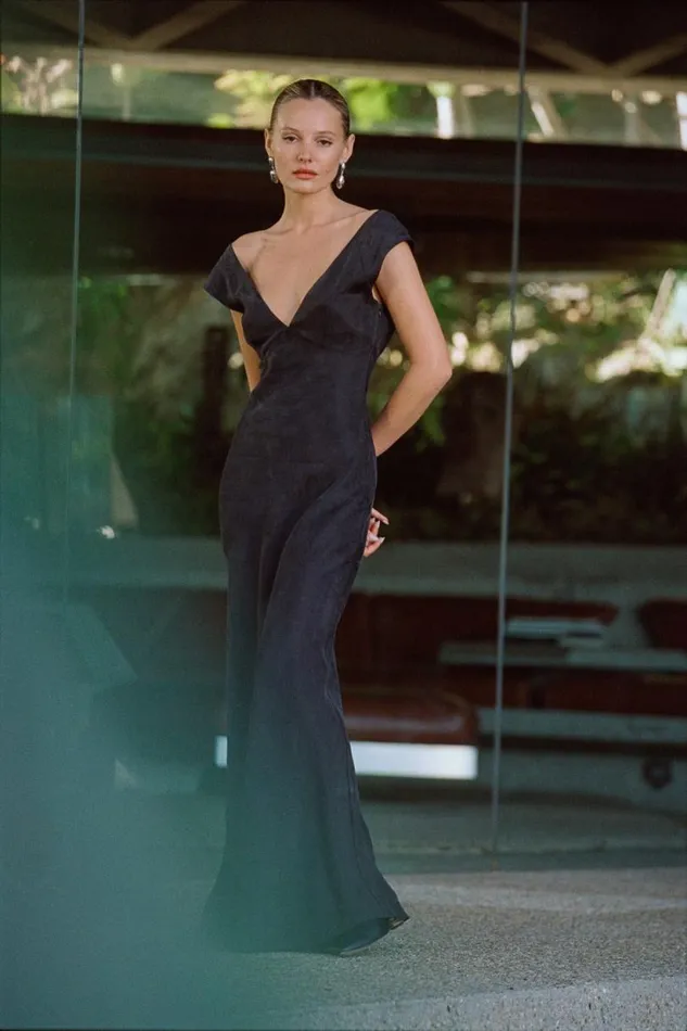 Women VRG GRL MidiMaxi Dresses Valya Maxi Dress Black