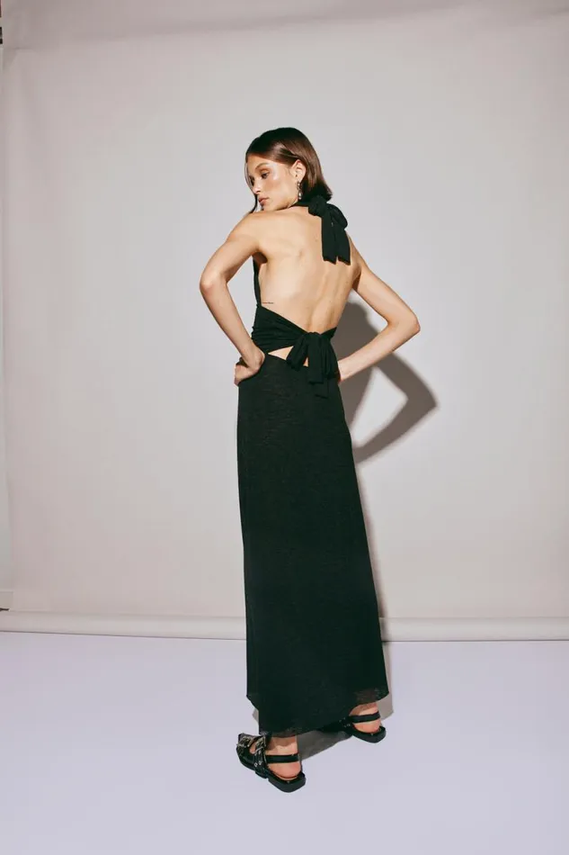 Women VRG GRL MidiMaxi Dresses When In Italy Halter Midi Dress Black Women VRG GRL MidiMaxi Dresses When In Italy Halter Midi Dress Black