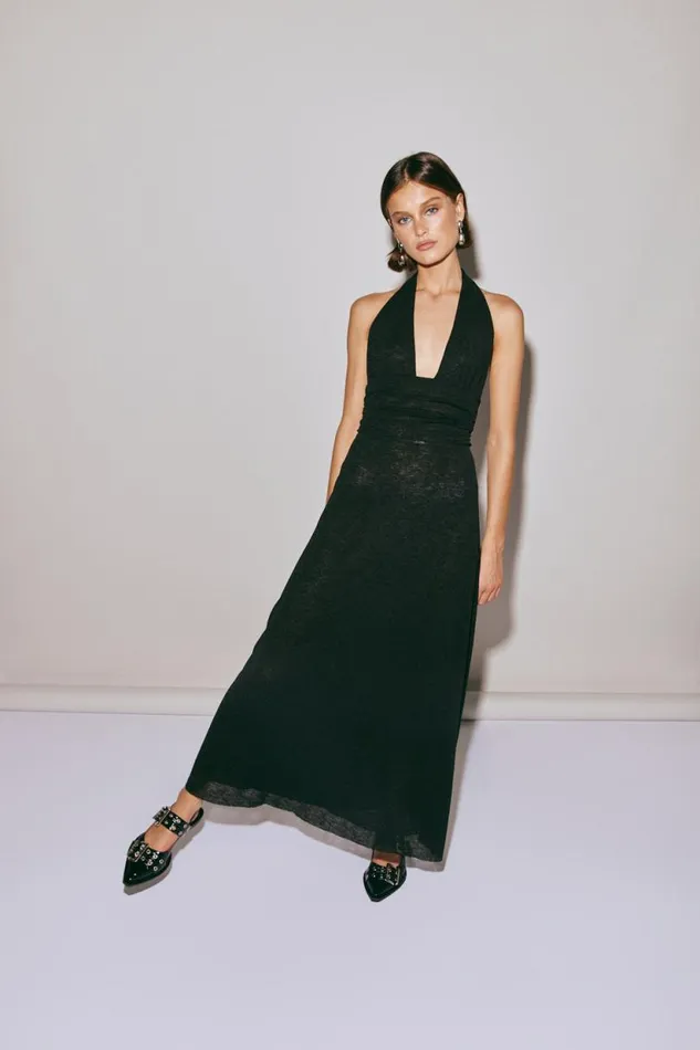 Women VRG GRL MidiMaxi Dresses When In Italy Halter Midi Dress Black Women VRG GRL MidiMaxi Dresses When In Italy Halter Midi Dress Black