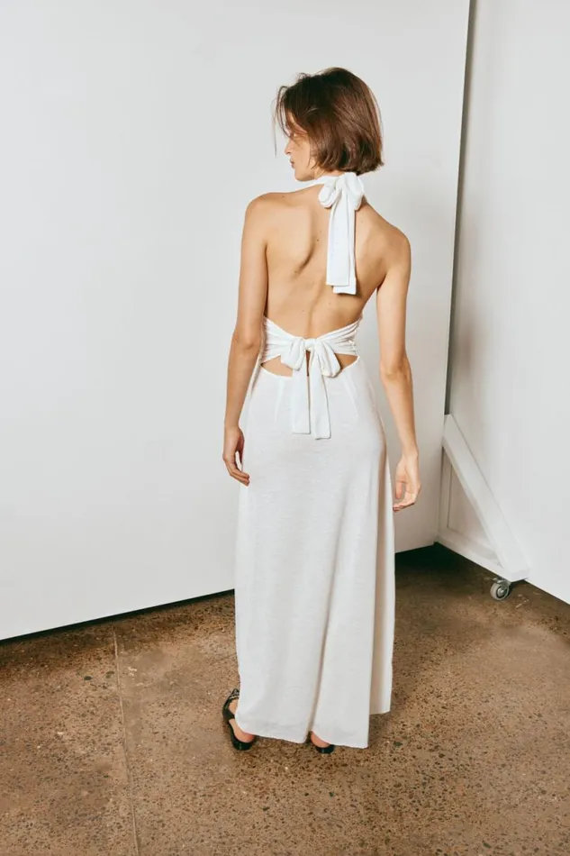 Women VRG GRL MidiMaxi Dresses When In Italy Halter Midi Dress White Women VRG GRL MidiMaxi Dresses When In Italy Halter Midi Dress White