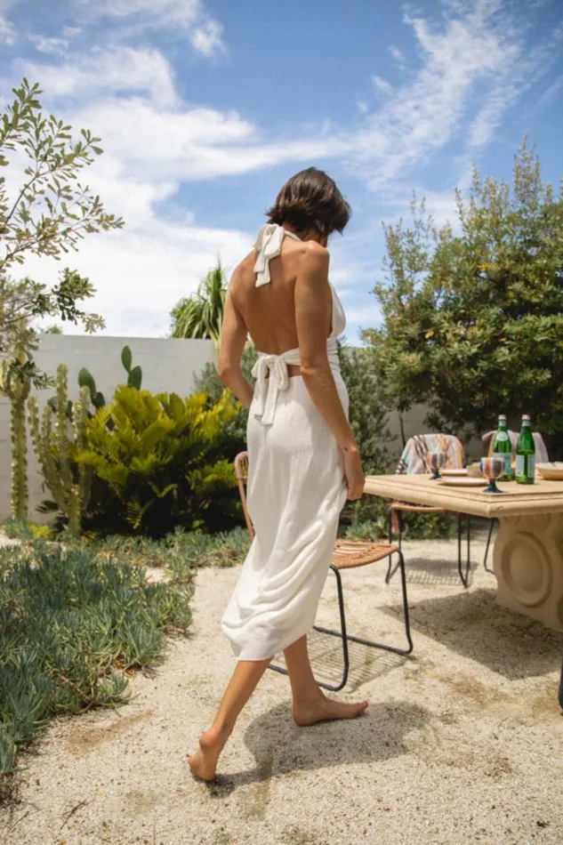 Women VRG GRL MidiMaxi Dresses When In Italy Halter Midi Dress White Women VRG GRL MidiMaxi Dresses When In Italy Halter Midi Dress White