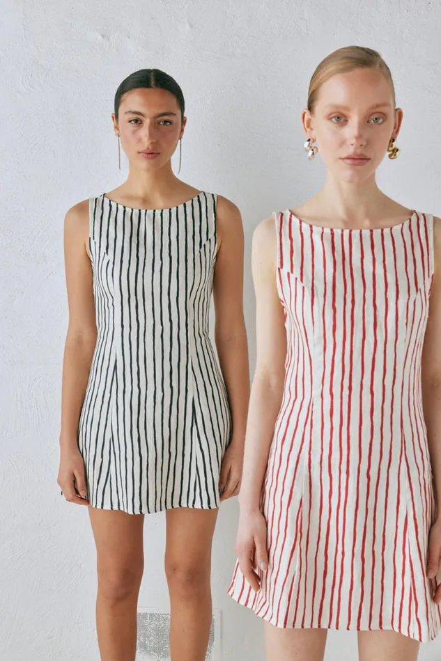 Women VRG GRL Mini Dresses Chloe Linen Mini Dress Black Women VRG GRL Mini Dresses Chloe Linen Mini Dress Black
