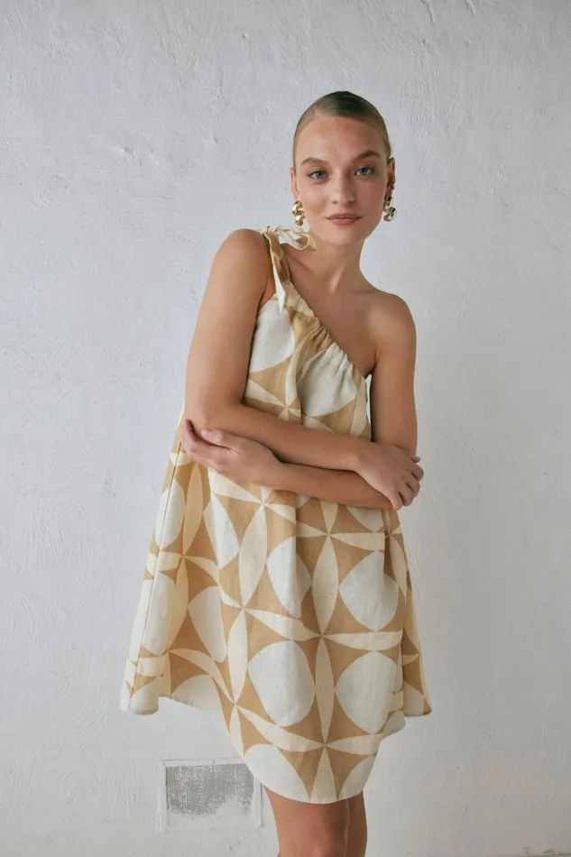 Women VRG GRL Mini Dresses Slow Living Linen Mini Dress Scope Women VRG GRL Mini Dresses Slow Living Linen Mini Dress Scope