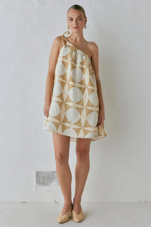 Women VRG GRL Mini Dresses Slow Living Linen Mini Dress Scope Women VRG GRL Mini Dresses Slow Living Linen Mini Dress Scope