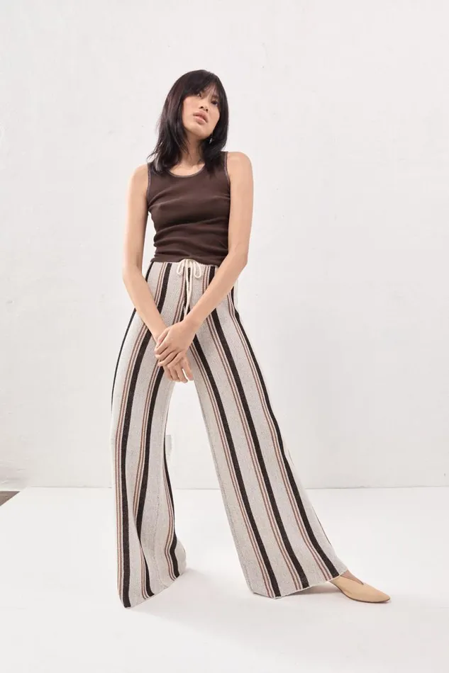 Women VRG GRL Pants Enzo Knit Pants Stripe