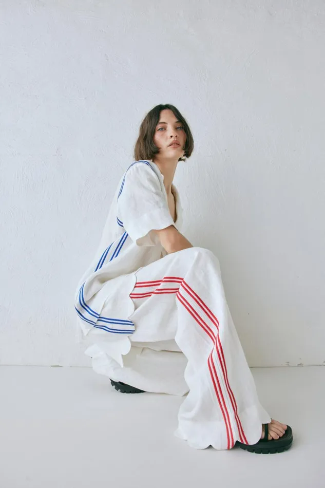 Women VRG GRL Pants Milahn Linen Pants Vienna Women VRG GRL Pants Milahn Linen Pants Vienna