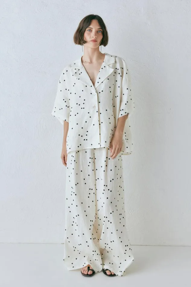 Women VRG GRL Sets Anke Linen Shirt Dot Women VRG GRL Sets Anke Linen Shirt Dot