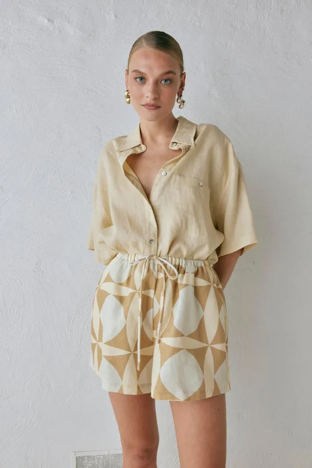Women VRG GRL Sets Annika Linen Shorts Scope Women VRG GRL Sets Annika Linen Shorts Scope