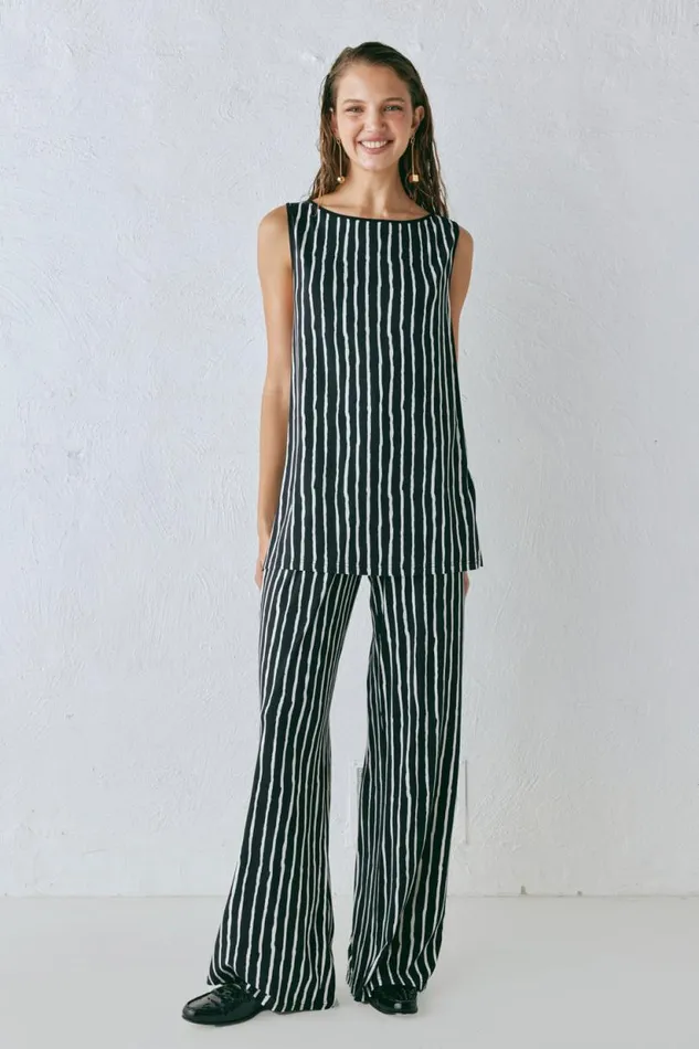Women VRG GRL Sets Aster Top Black Stripe Women VRG GRL Sets Aster Top Black Stripe