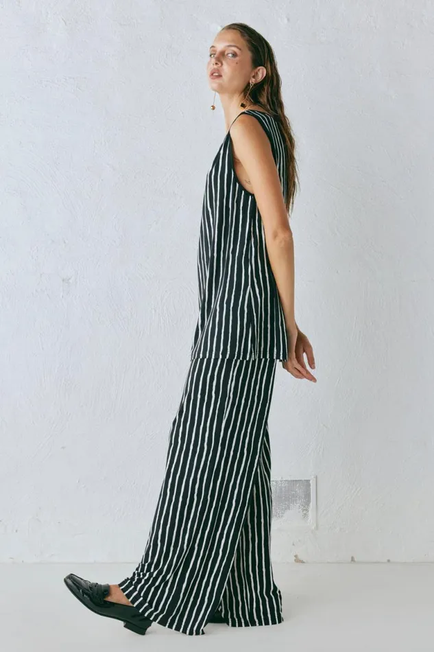Women VRG GRL Sets Aster Top Black Stripe Women VRG GRL Sets Aster Top Black Stripe