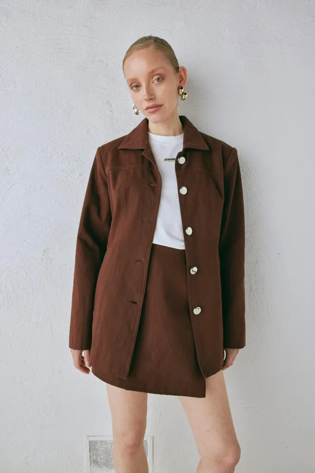 Women VRG GRL Sets Esti Jacket Chocolate Women VRG GRL Sets Esti Jacket Chocolate