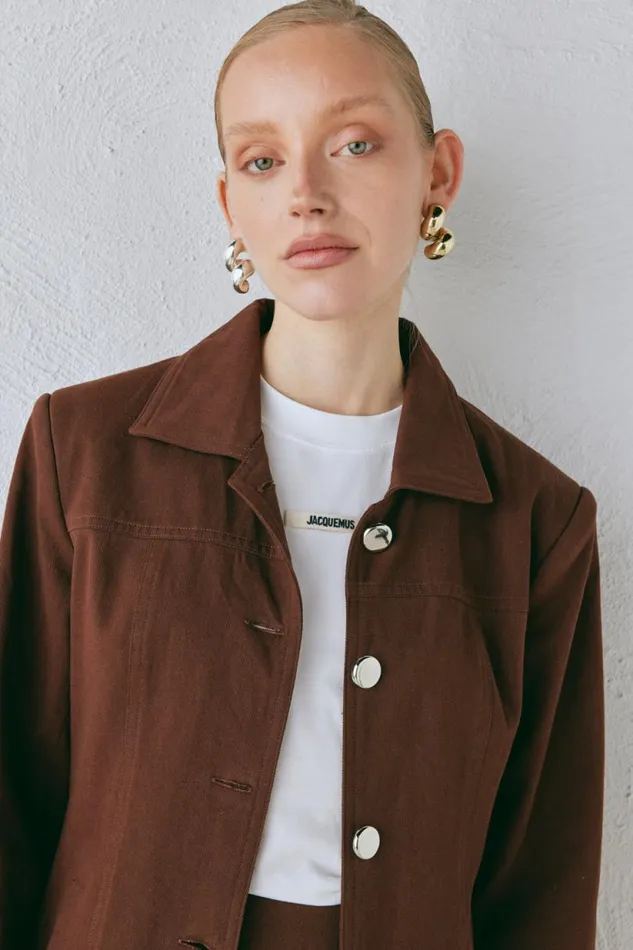 Women VRG GRL Sets Esti Jacket Chocolate Women VRG GRL Sets Esti Jacket Chocolate
