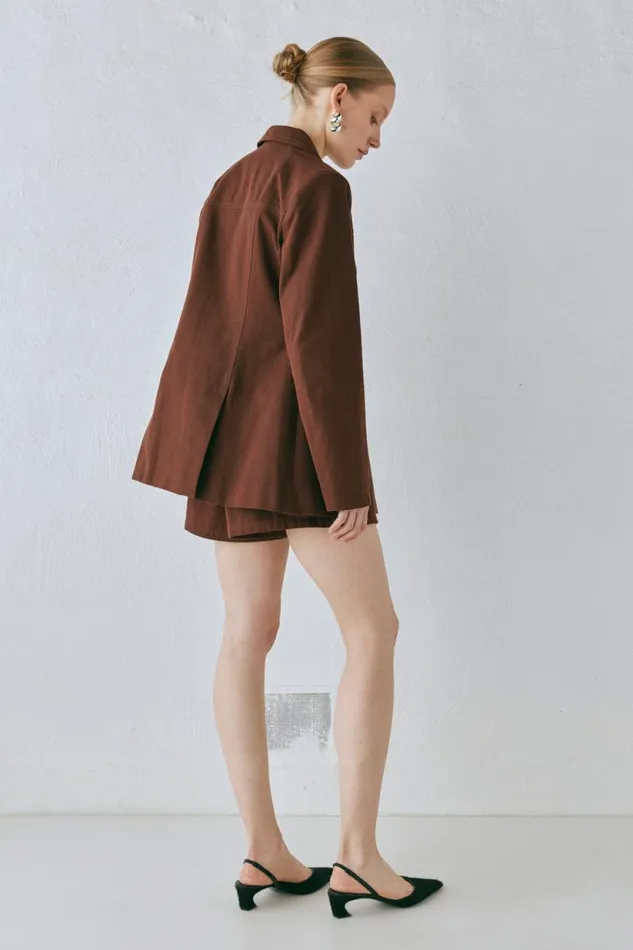 Women VRG GRL Sets Esti Jacket Chocolate Women VRG GRL Sets Esti Jacket Chocolate