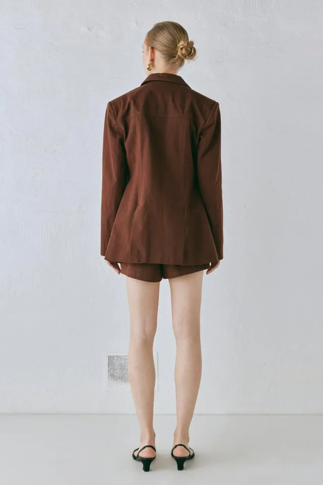 Women VRG GRL Sets Esti Jacket Chocolate Women VRG GRL Sets Esti Jacket Chocolate