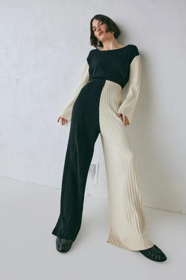 Women VRG GRL Sets Jac Knit Pants Splice