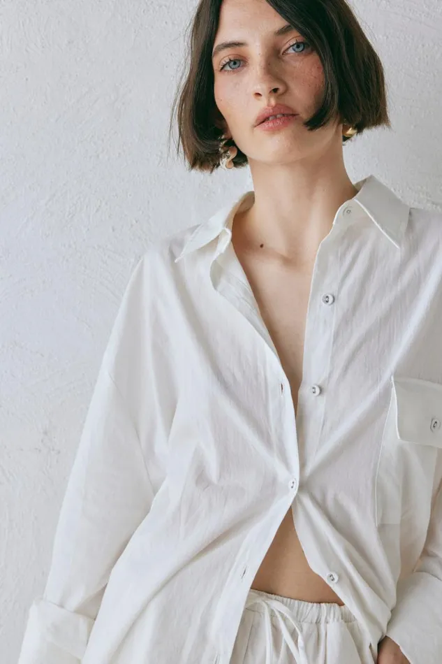 Women VRG GRL Sets June Shirt White Women VRG GRL Sets June Shirt White