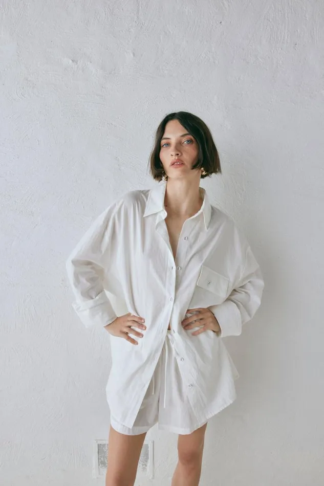 Women VRG GRL Sets June Shirt White Women VRG GRL Sets June Shirt White