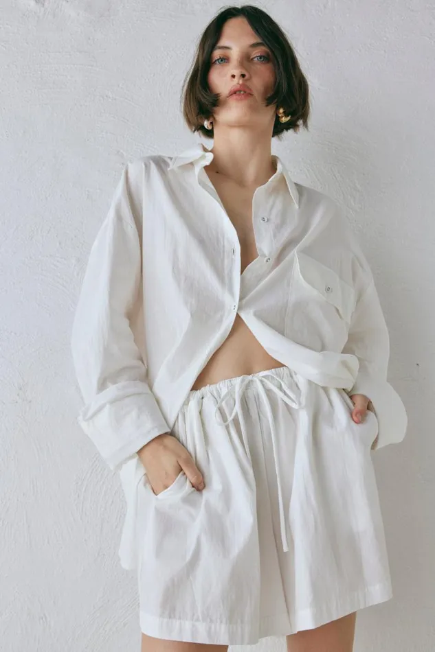 Women VRG GRL Sets June Shirt White Women VRG GRL Sets June Shirt White