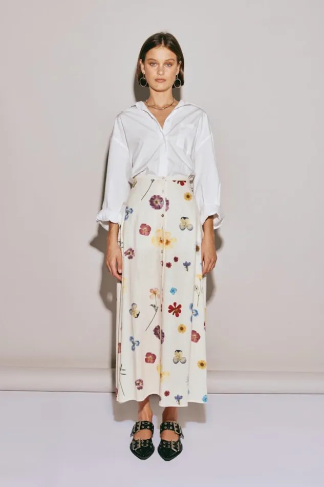 Women VRG GRL Sets Love Language Midi Skirt Floral Women VRG GRL Sets Love Language Midi Skirt Floral