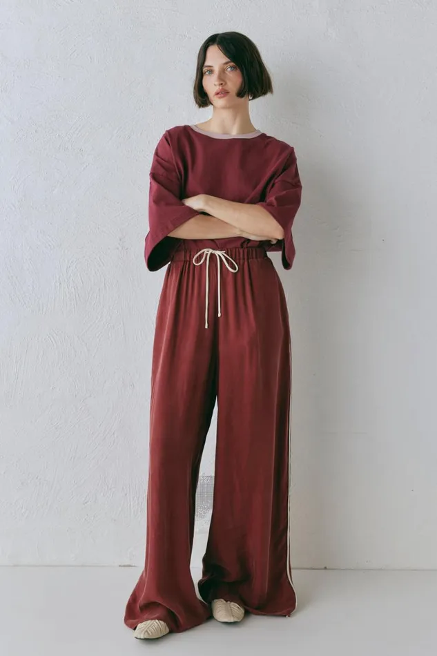 Women VRG GRL Sets Moonscapes Pants Wine Women VRG GRL Sets Moonscapes Pants Wine