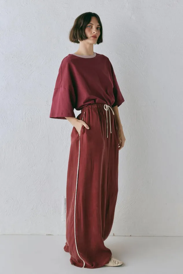 Women VRG GRL Sets Moonscapes Pants Wine Women VRG GRL Sets Moonscapes Pants Wine