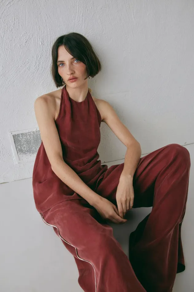 Women VRG GRL Sets Moonscapes Pants Wine Women VRG GRL Sets Moonscapes Pants Wine
