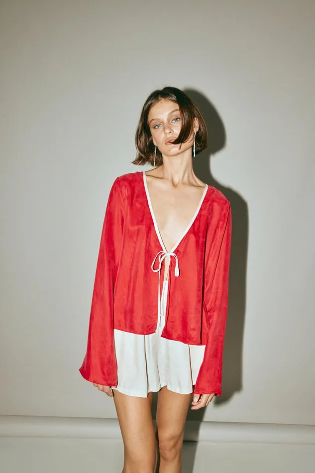 Women VRG GRL Sets Moonscapes Top Chilli