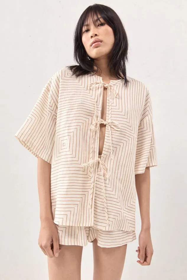 Women VRG GRL Sets Naomi Linen Smock Top Juno Women VRG GRL Sets Naomi Linen Smock Top Juno
