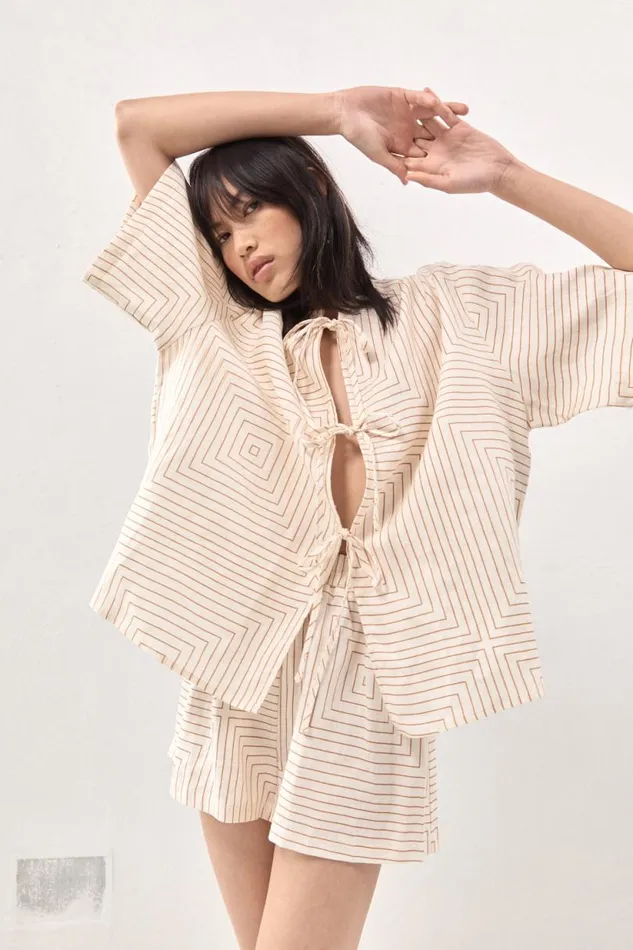 Women VRG GRL Sets Naomi Linen Smock Top Juno Women VRG GRL Sets Naomi Linen Smock Top Juno