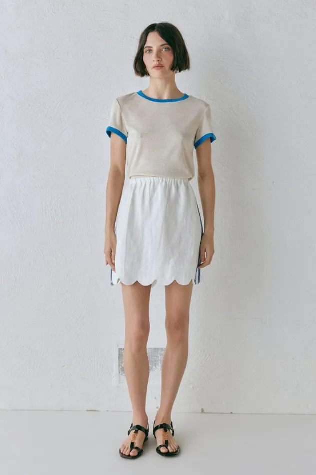 Women VRG GRL Sets Nature Of Art Linen Mini Skirt Vienna Women VRG GRL Sets Nature Of Art Linen Mini Skirt Vienna