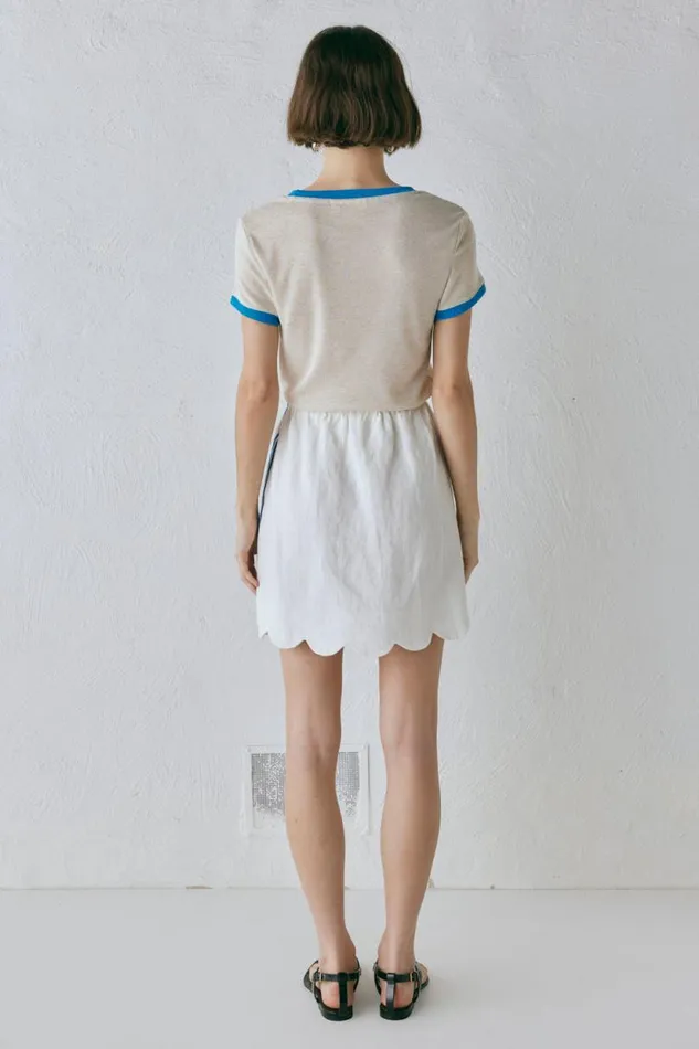 Women VRG GRL Sets Nature Of Art Linen Mini Skirt Vienna Women VRG GRL Sets Nature Of Art Linen Mini Skirt Vienna